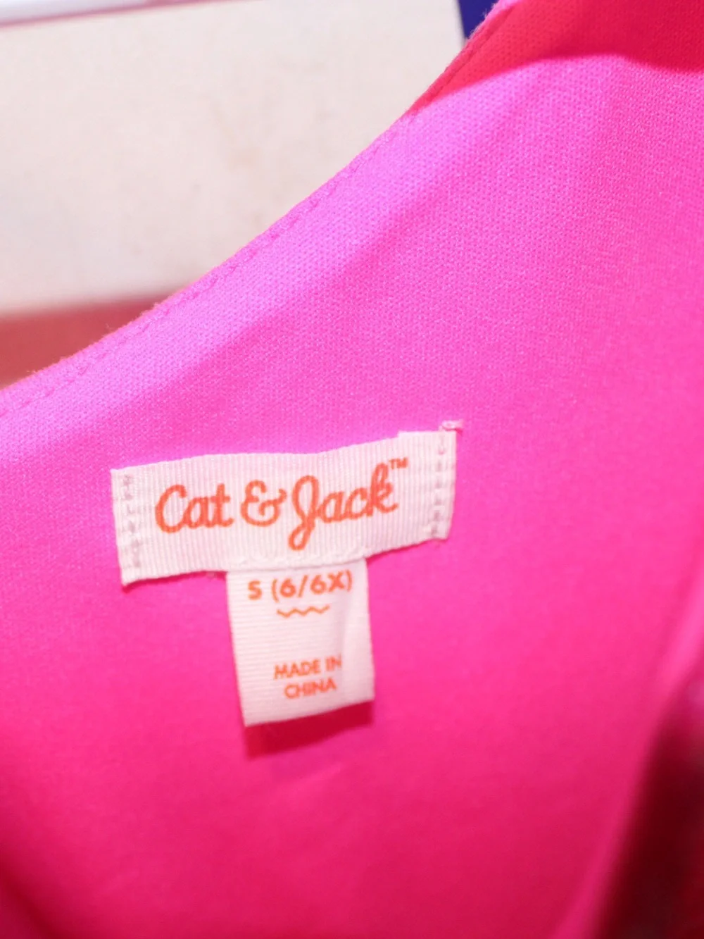 Cat & Jack Girls Sequin Tutu Dress Hot Pink Tulle Party Birthday Size 6